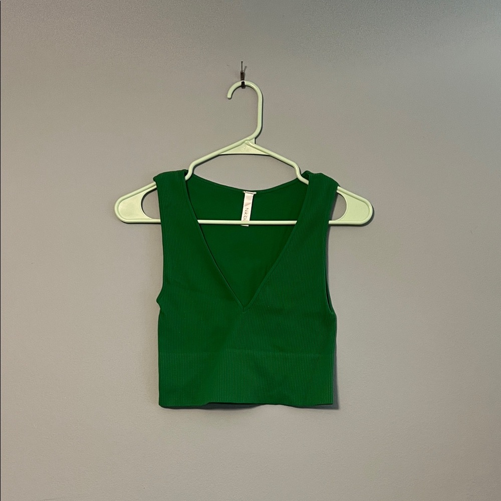 Nikibiki Emerald Green V-Neck Tank Top